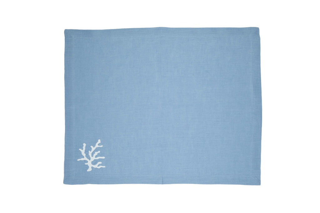 Coral Collection Placemat in Mavi, Set of 4