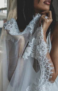 Jamie Lace Wedding Veil - Daphne Newman Design