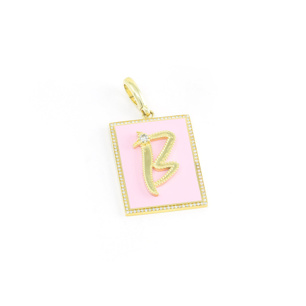 Framed Initial Charm