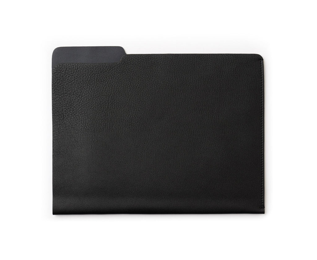 Letter Folder | Vintage Black Leather