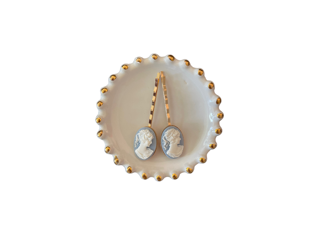 Female Silhouette Cameo Bobby Pins