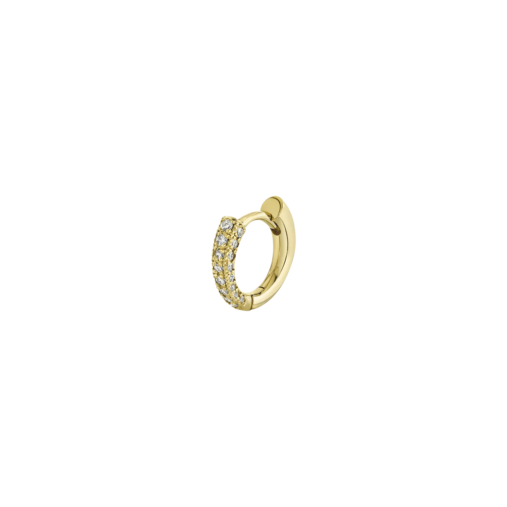 Colmillo Huggie Front White Pavé Diamonds