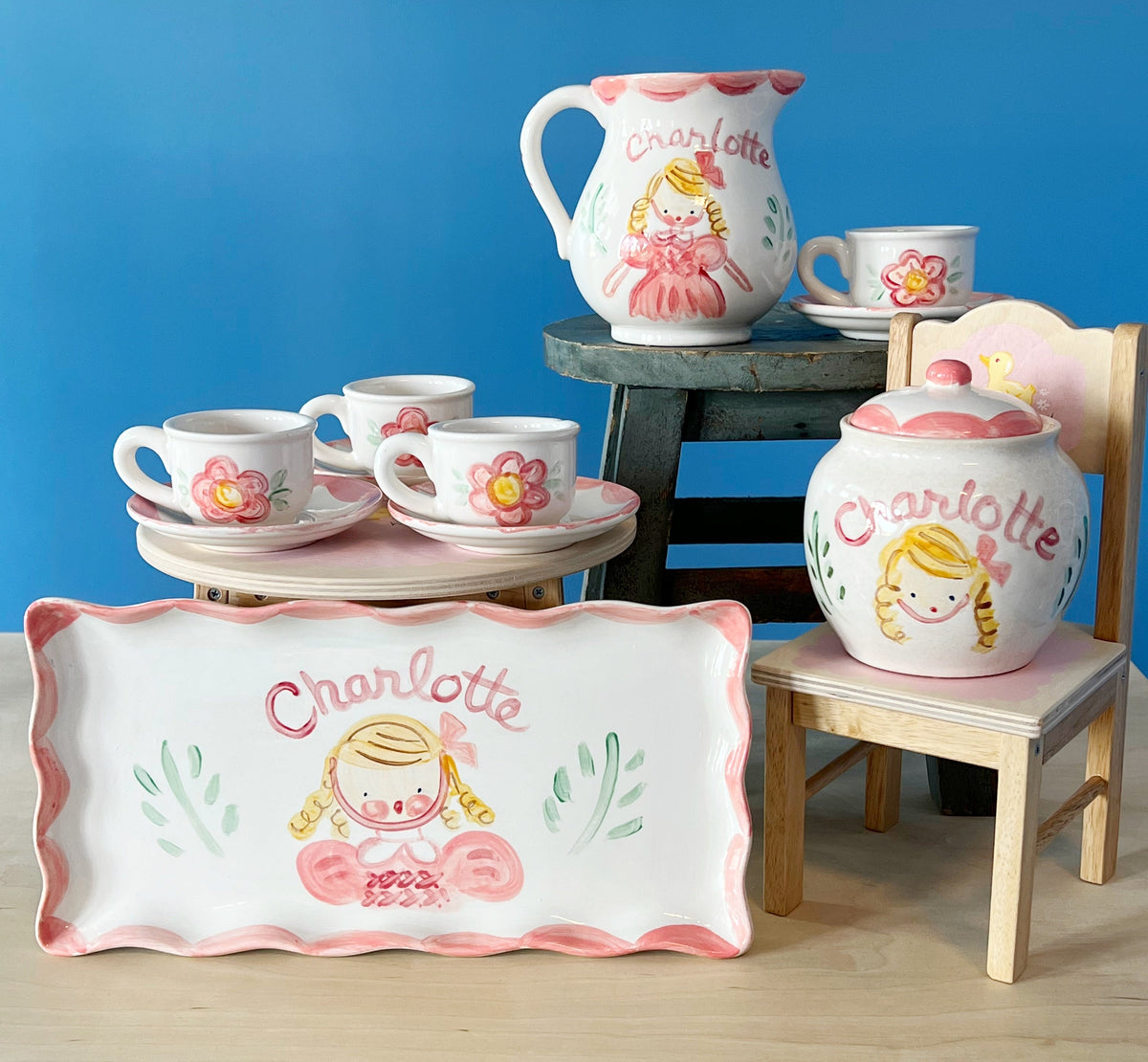 Personalized Children’s Tea Set