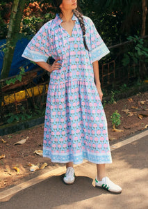Yuva Dress in Cotton Candy