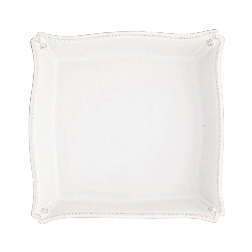 Berry and Thread Whitewash Matzoh Plate