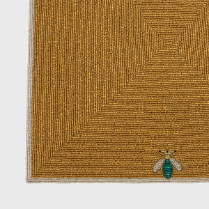 Sparkle Bee Sqaure Hand Beaded Placemat