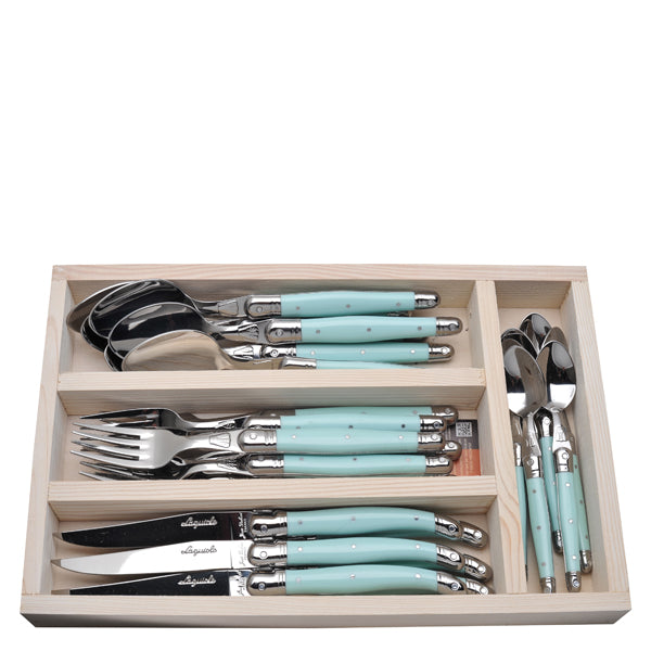 24-Piece Set Cutlery Provencal - Pink Roses
