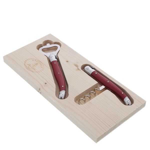 Jean Dubost Stainless Steel Corkscrew & Opener Set