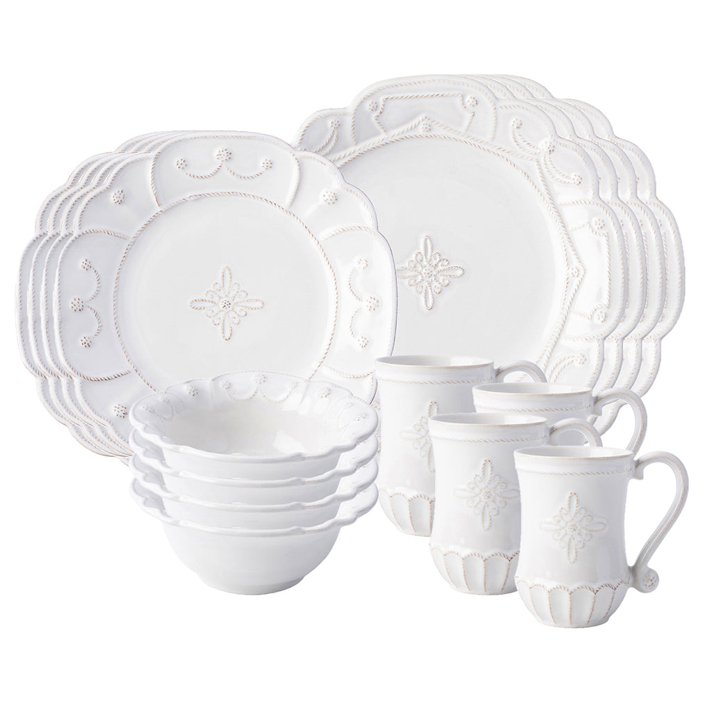 Jardins du Monde Whitewash 16 pc Set
