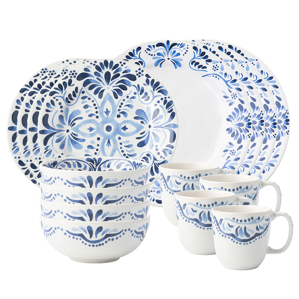 Iberian Indigo 16 pc Set