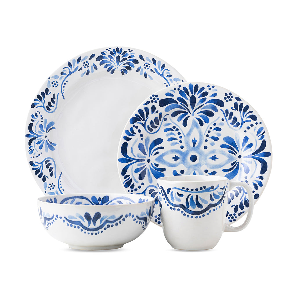 Iberian Journey Indigo 4-Piece Place Setting