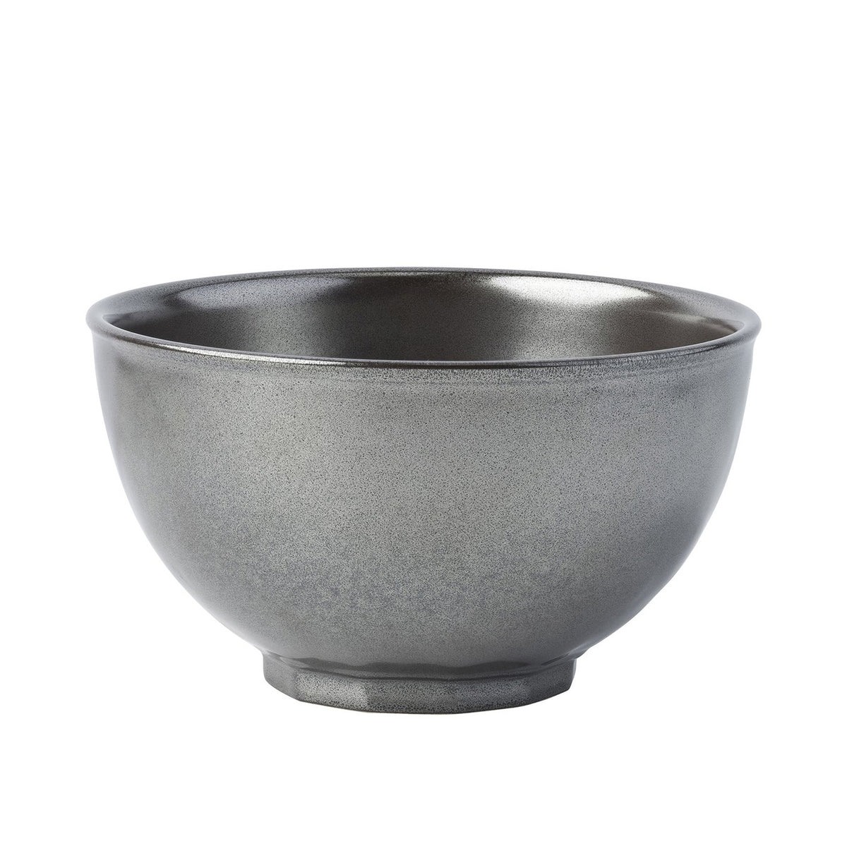 Pewter Stoneware Cereal/Ice Cream Bowl