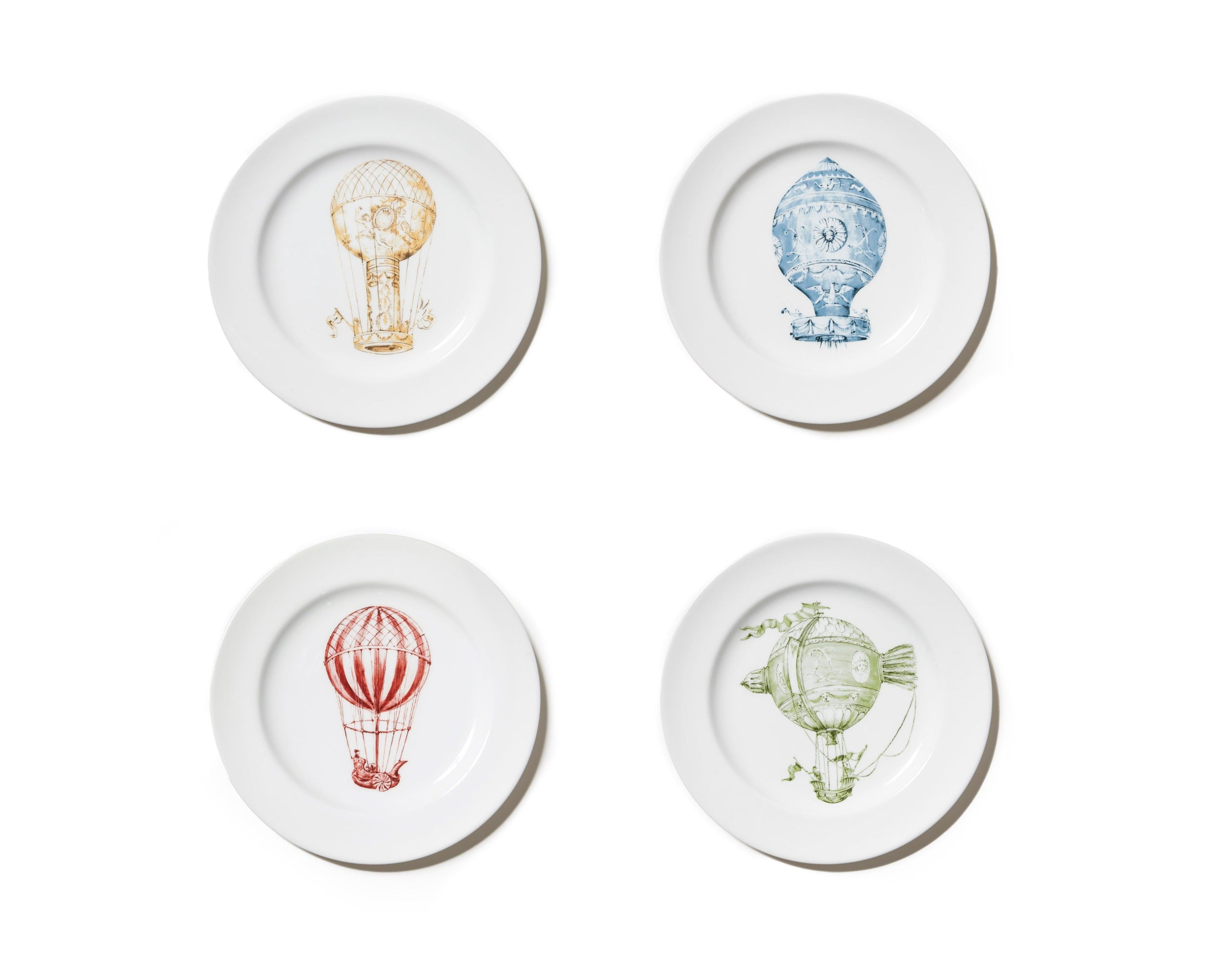 Mongolfiere Single Plates Collection, Set of 4