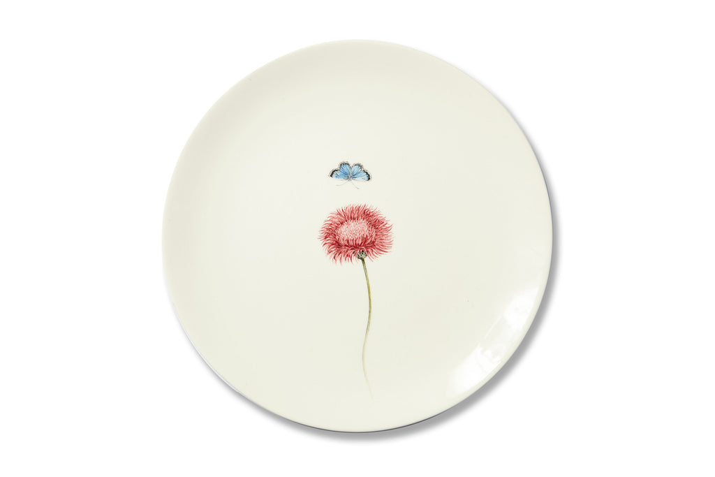 Bloom Silybum Marianum Plate