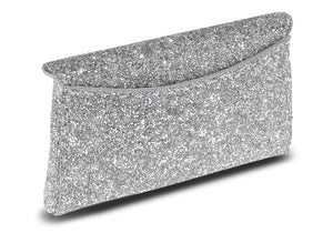 Lee Pouchet Small in Mirrored Silver Rock Swarovski Crystal