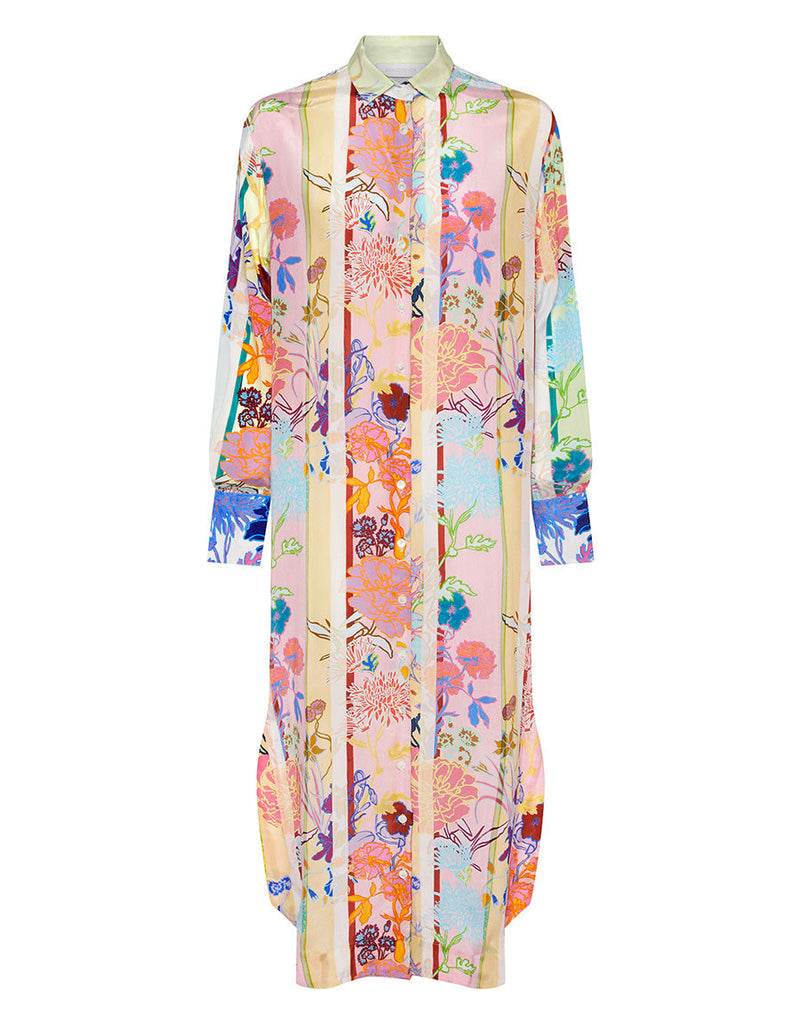 Whitley Crepe Midi Dress in Jardin Mix