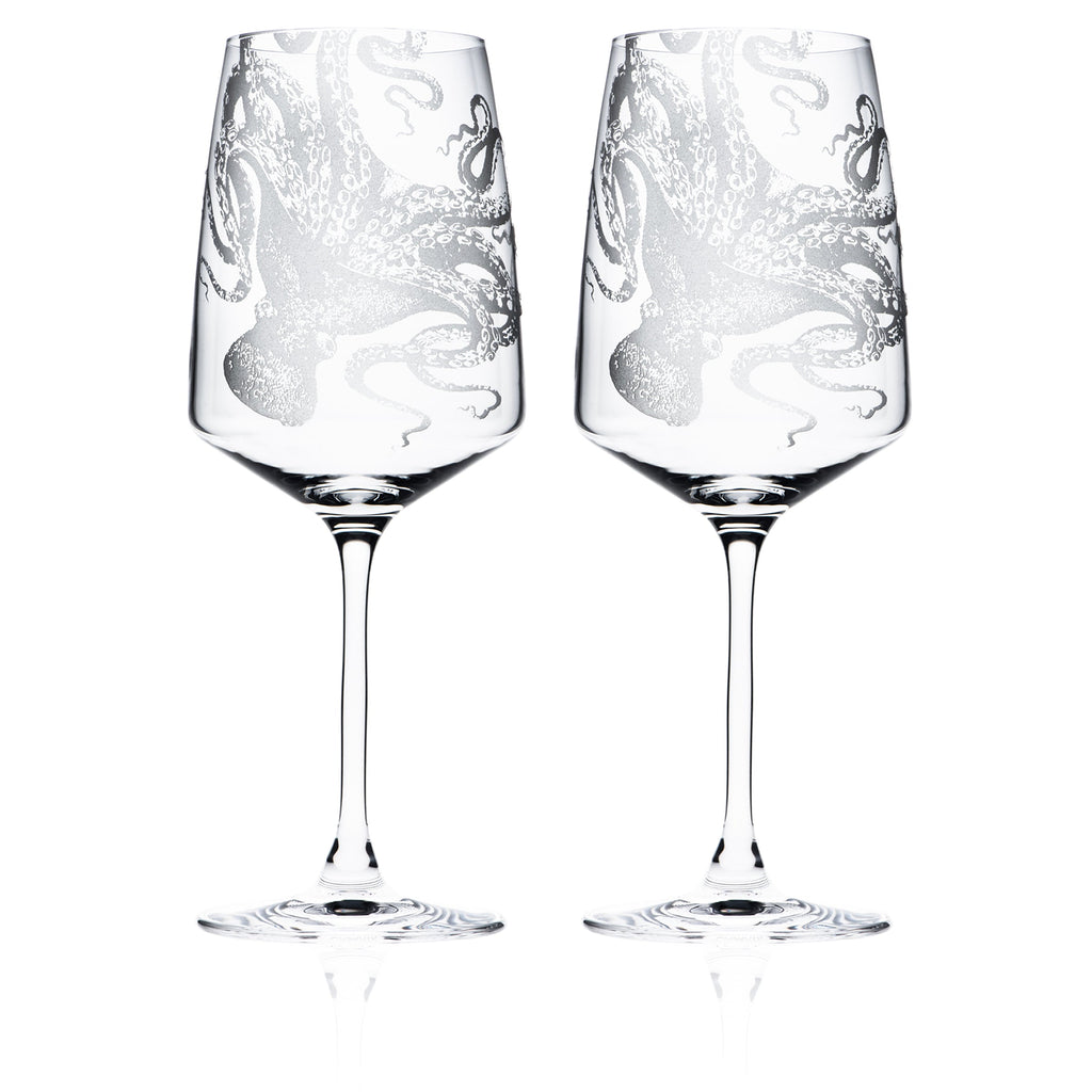 Lucy Red Wine Glasses Set of 2 - Caskata