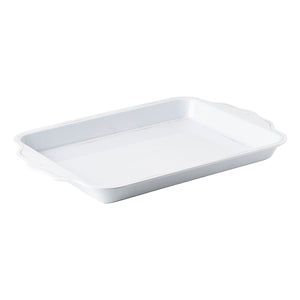 Berry & Thread Whitewash Melamine 24" Handled Tray