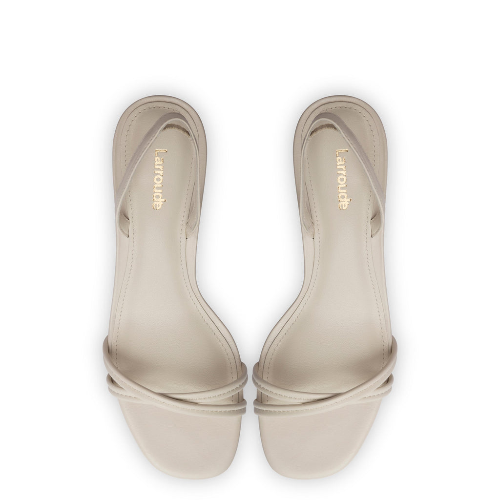 Mini Annie Sandal In Ivory Leather