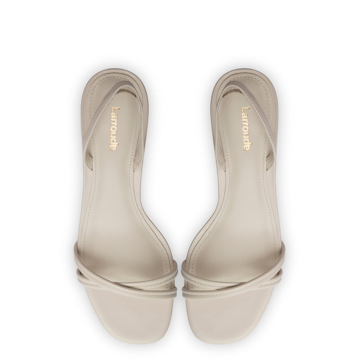 Mini Annie Sandal In Ivory Leather