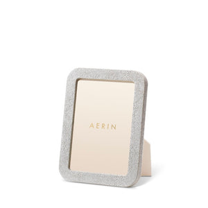 Modern Shagreen Frame, Dove