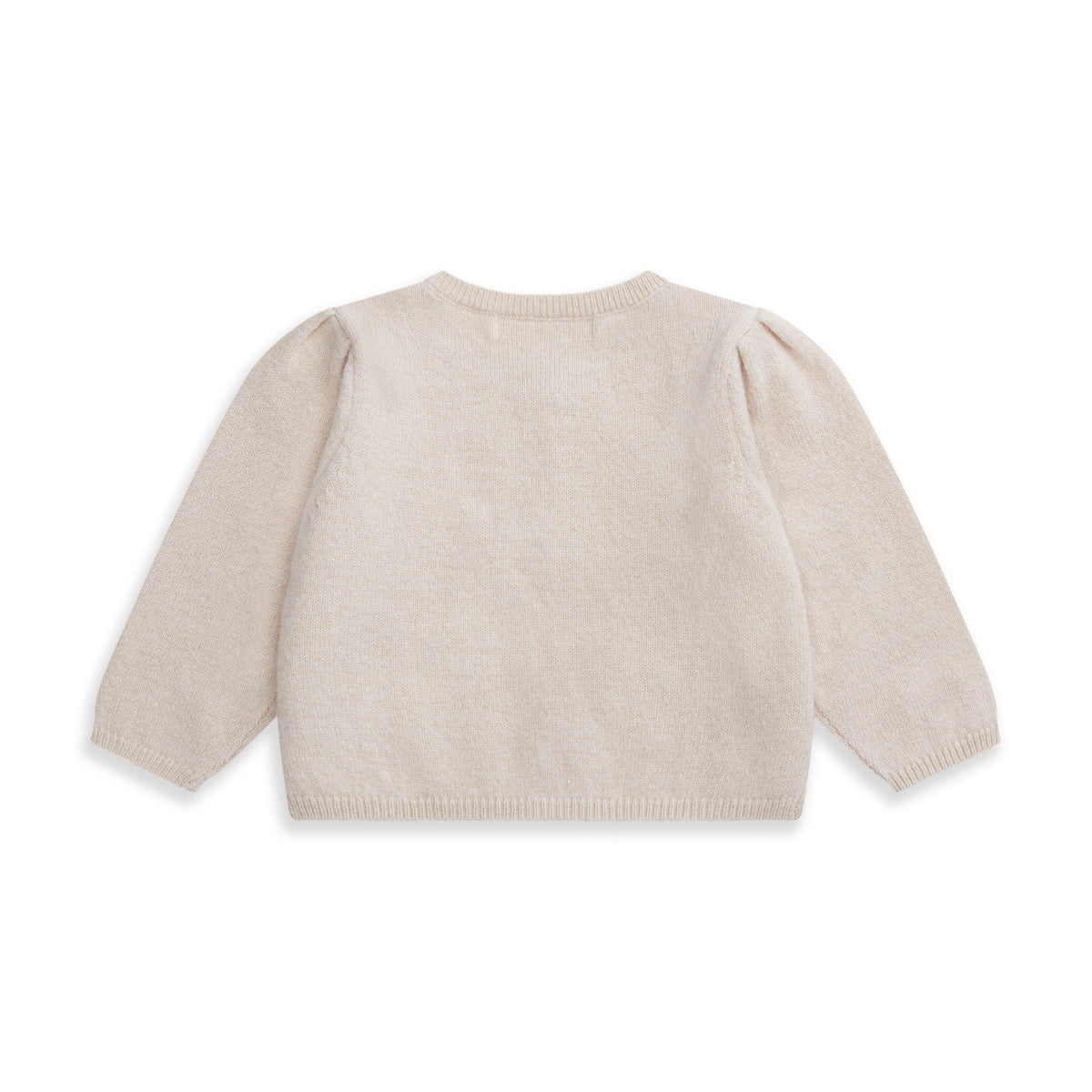 Cashmere Lurex Cardigan In Blush