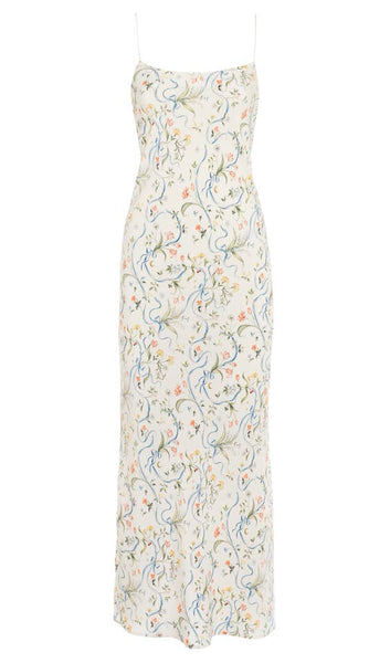 Riley Sheehey x Refine: The Rachel Mini Slip Dress in Ivory