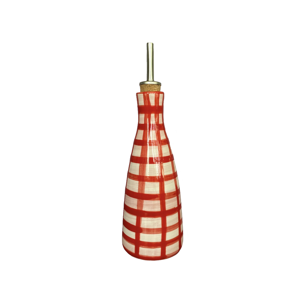 Oily Baby Oil Dispenser in Nude & Poppy Red