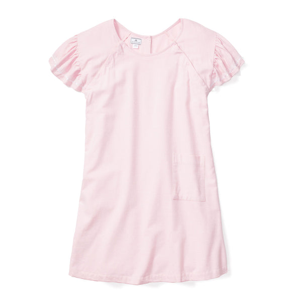 Pink Flannel Hospital Gown Over The Moon