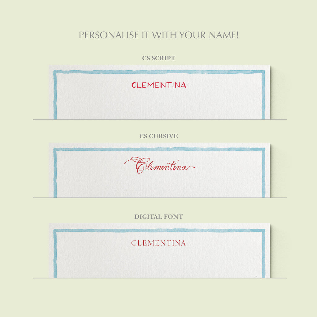 Peonies Stationery Cards, Personalized Set of 50