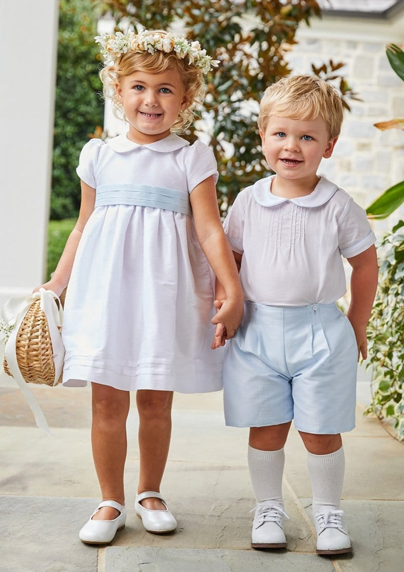 Peter Pan Formal Dress in Special Occasion White