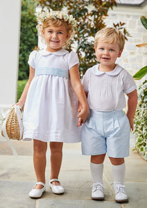 Peter Pan Formal Dress in Special Occasion White