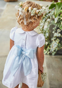 Peter Pan Formal Dress in Special Occasion White