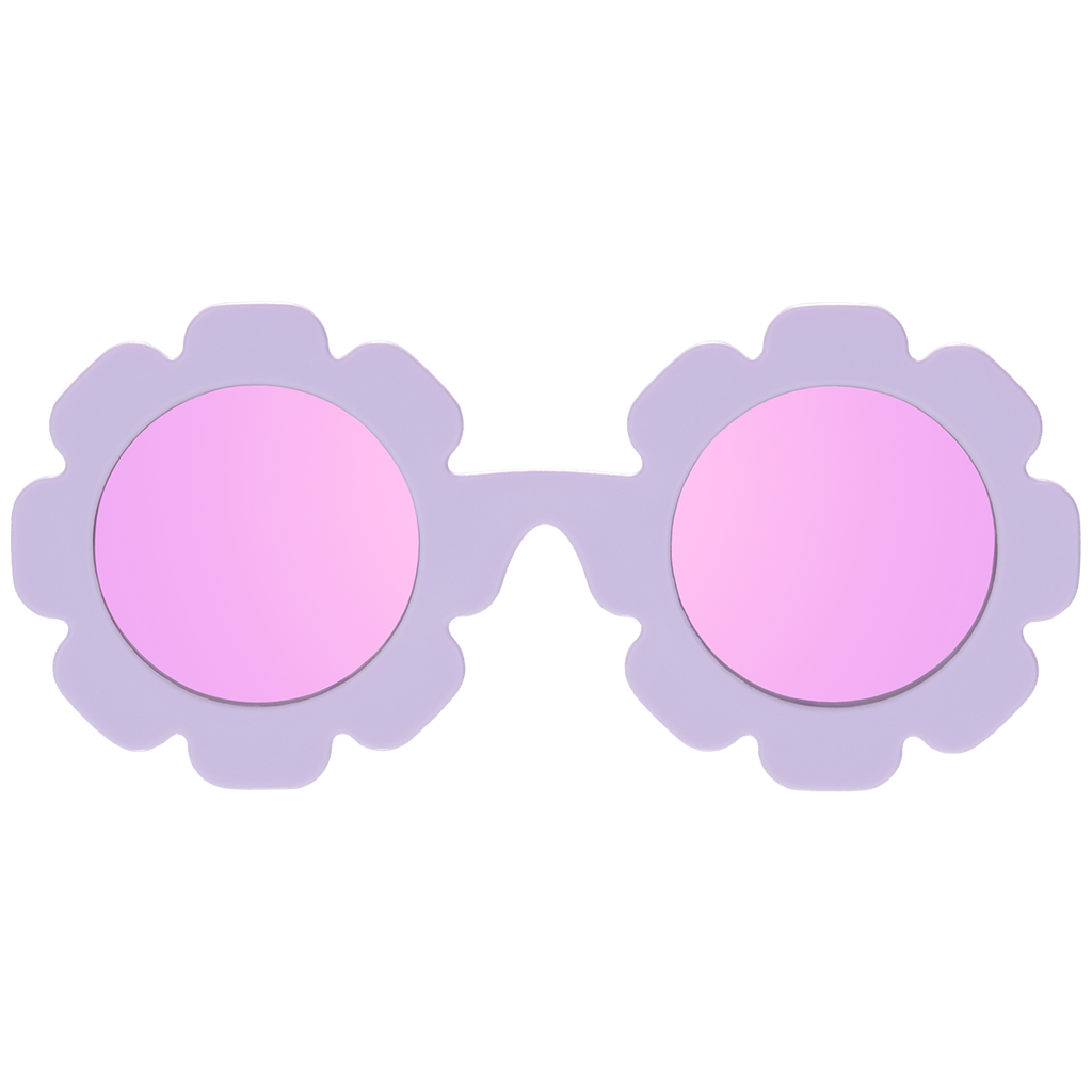 Irresistible Iris Flower in Lavender Polarized Mirrored Lenses