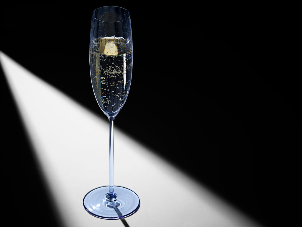 Quinn Ocean Champagne Flute Glasses, Set of 2