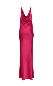Venice Fuschia Silk Slip Dress
