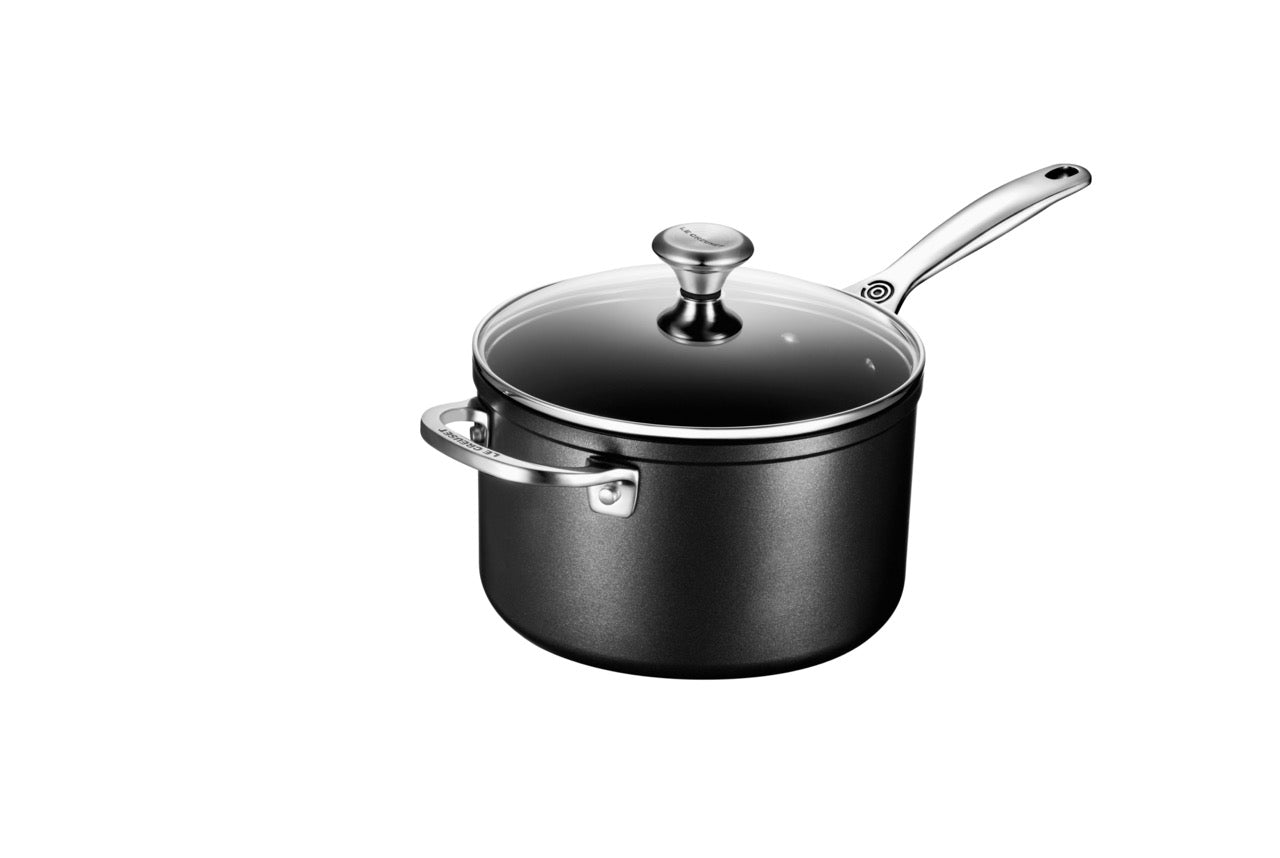 Toughened Nonstick PRO Saucepan with Glass Lid