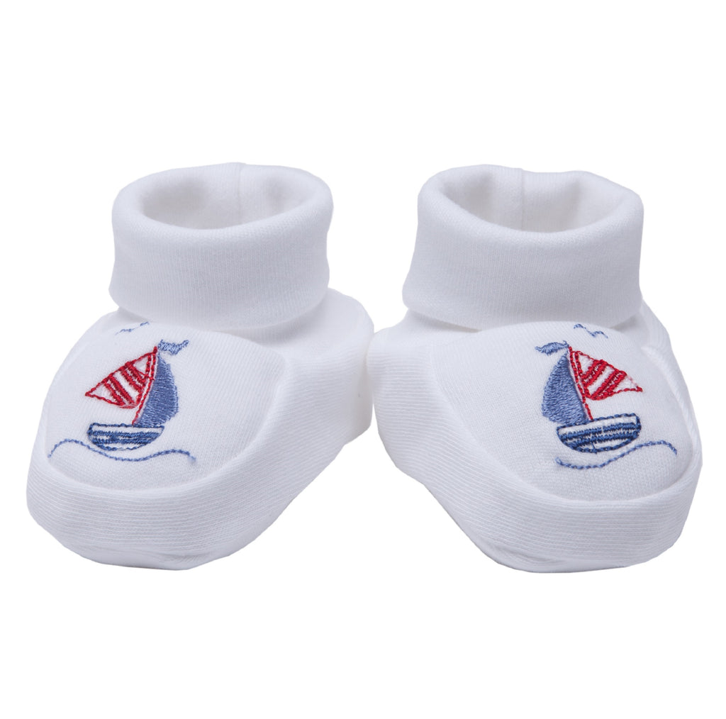 Embroidered Baby Booties