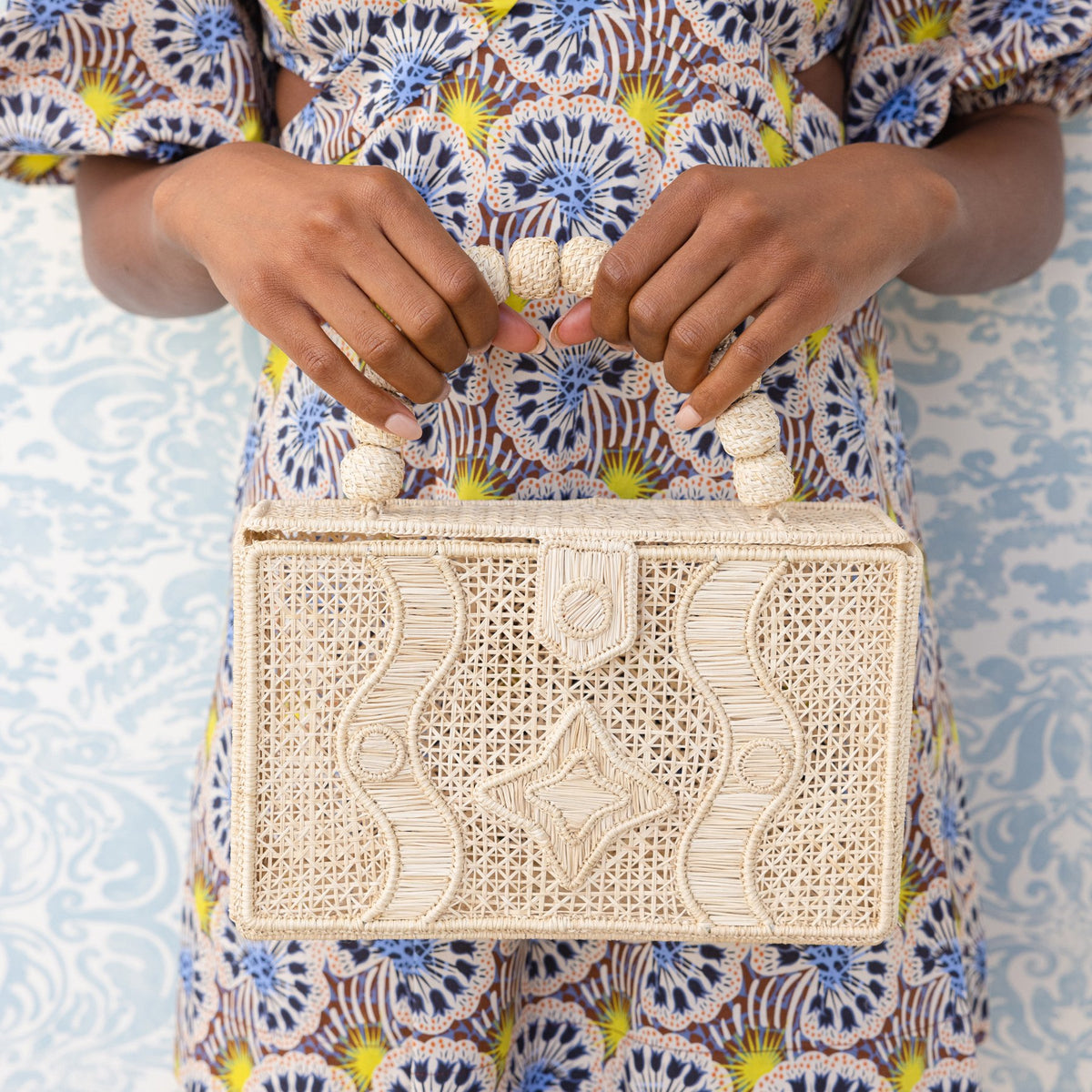 Rattan Cage Clutch