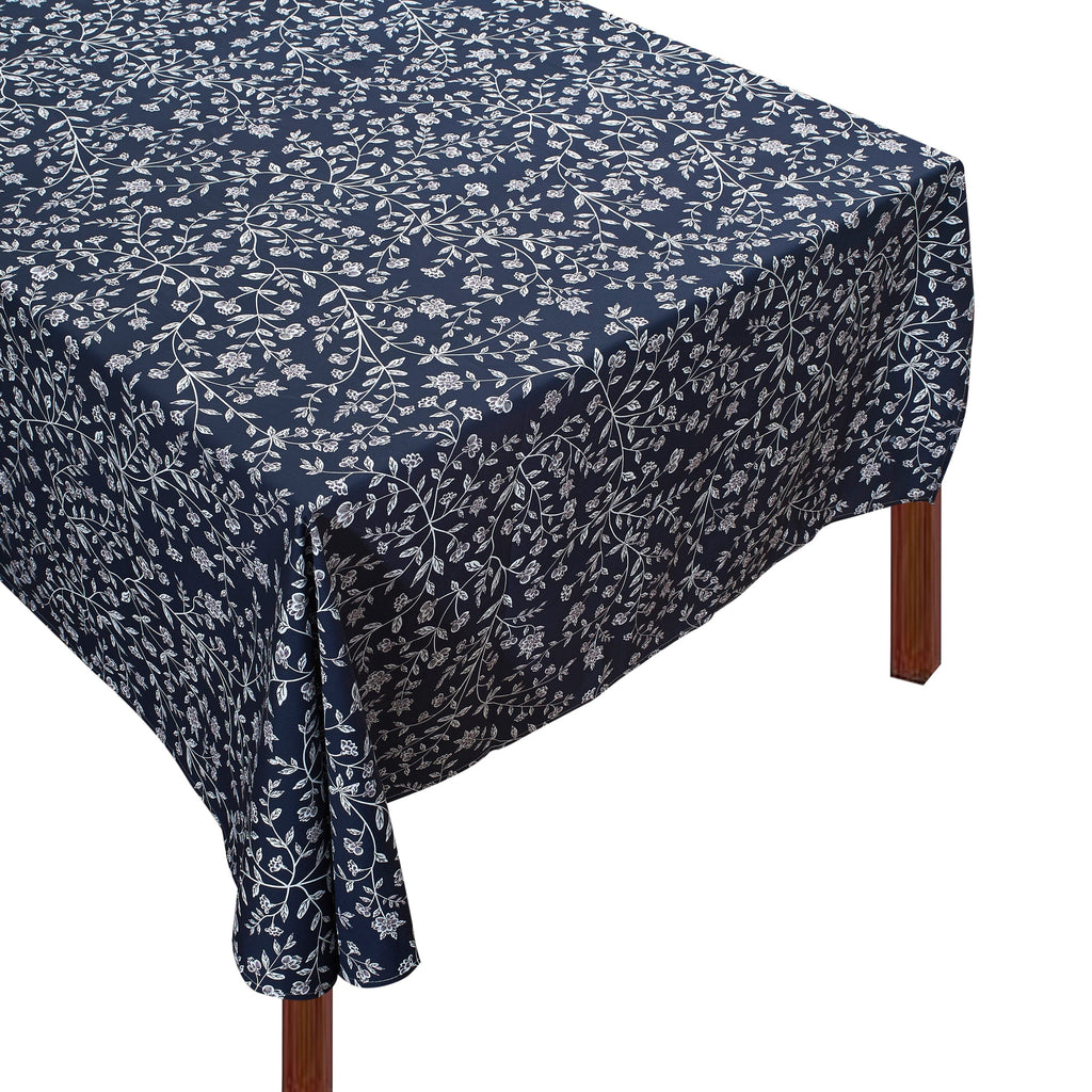Blue Richmond Tablecloth blue chinoiserie table linens Chefanie