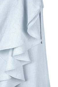 Golestan Ruffle Skirt - Blue Bottoms - Skirts Rosewater House