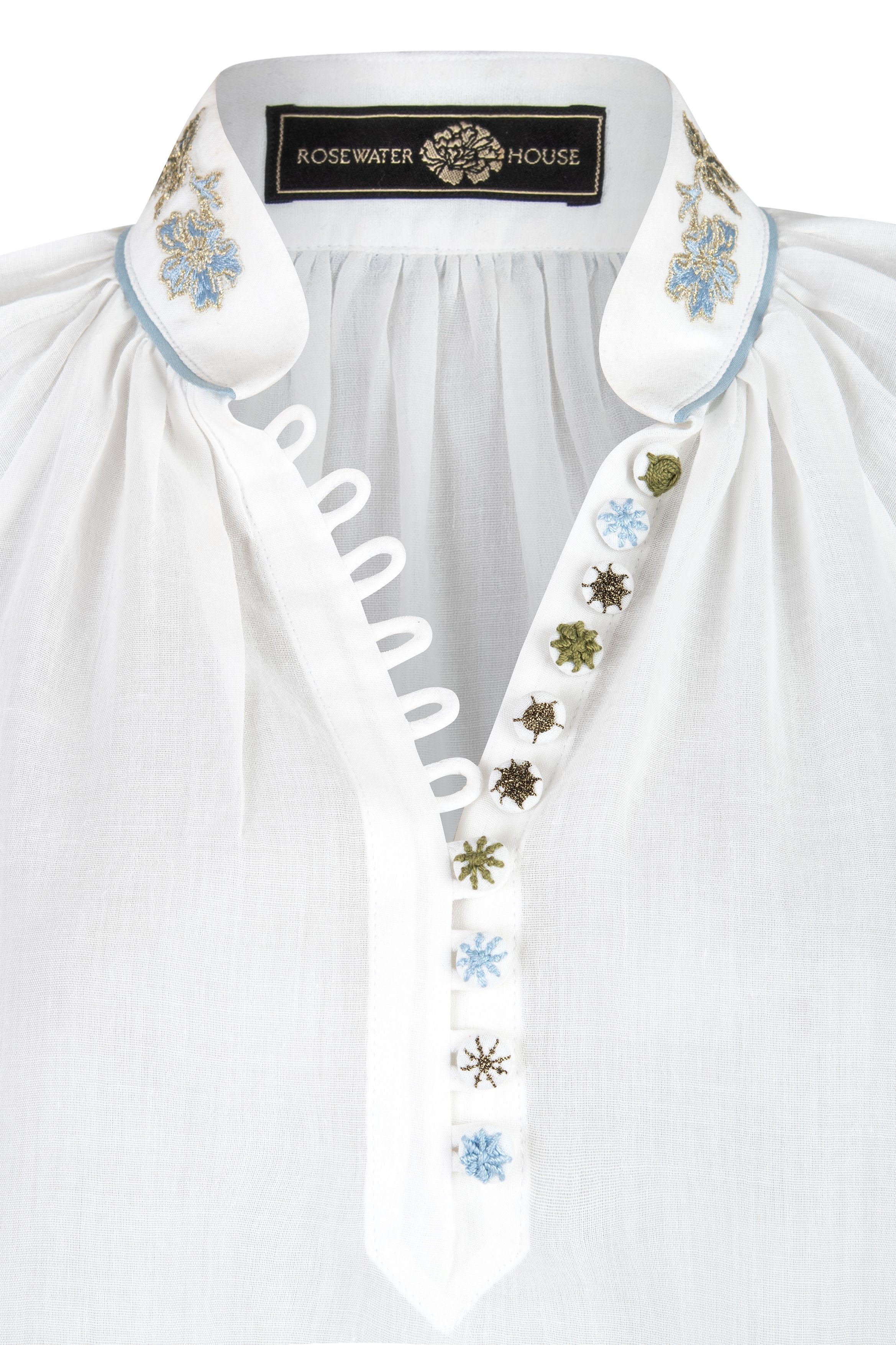 Ivy Blouse - White Tops - Blouse Rosewater House