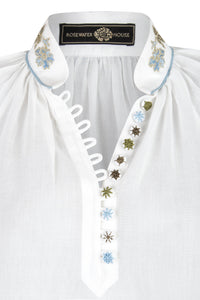Ivy Blouse - White Tops - Blouse Rosewater House