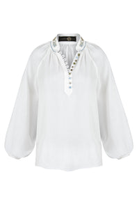 Ivy Blouse - White Tops - Blouse Rosewater House