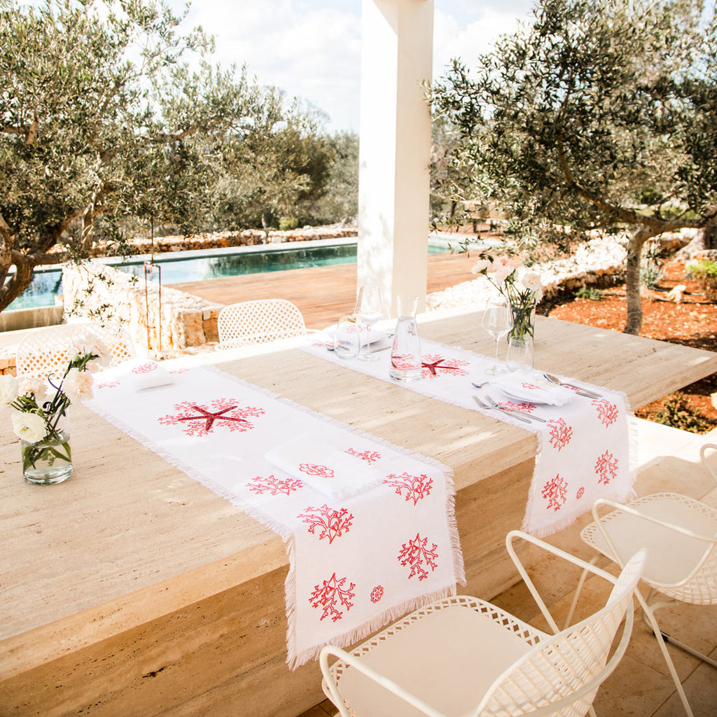 Pink Corallo Table Runner