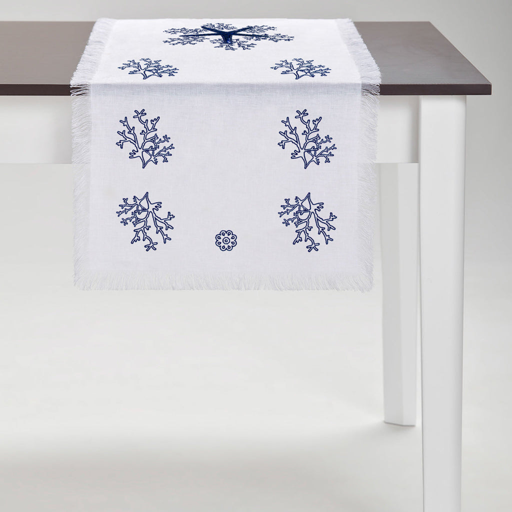 Blue Corallo Table Runner