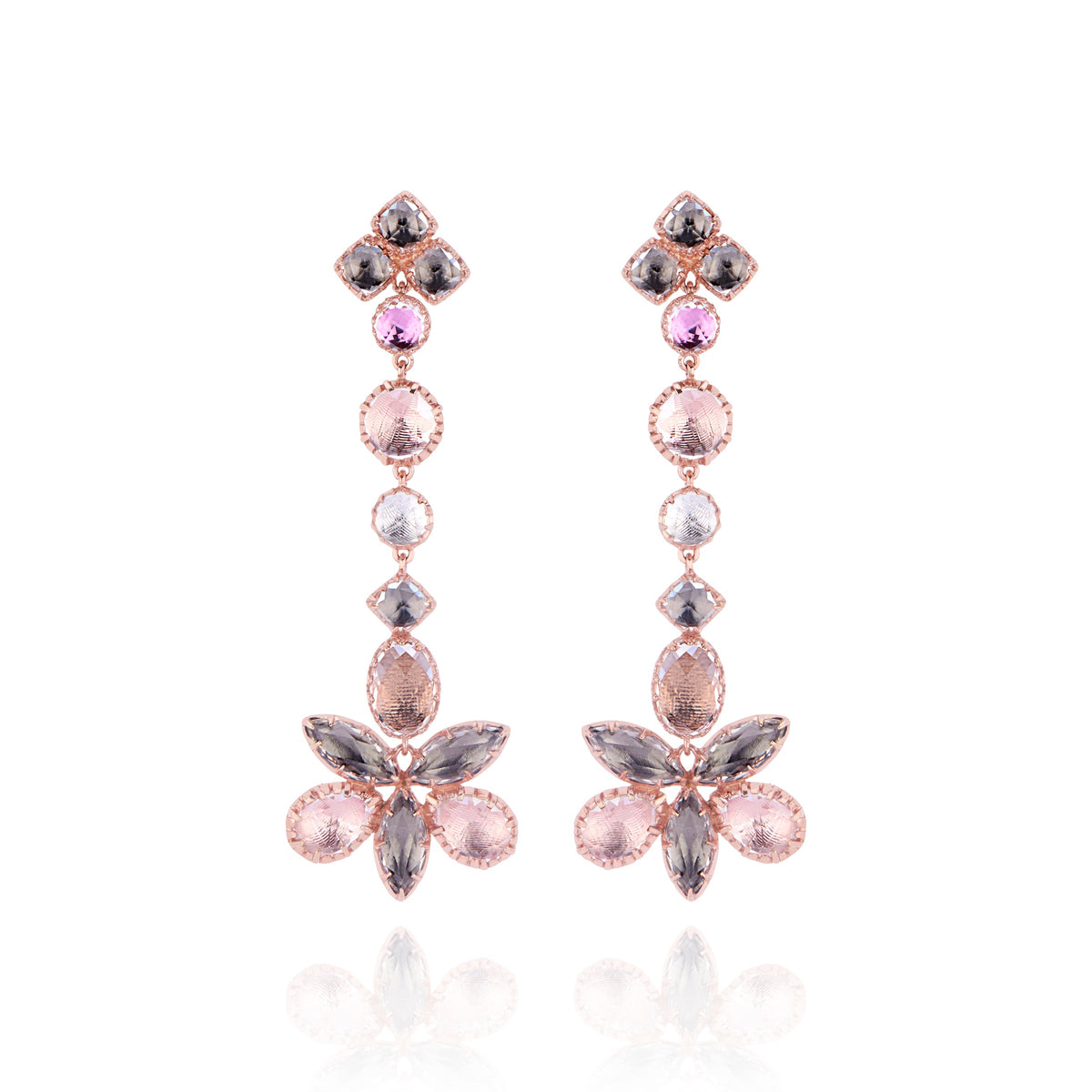 Sadie Shoulder Cluster Earrings