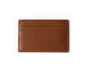 Slim Credit Card Case No. 204 in Vintage Walnut Leather