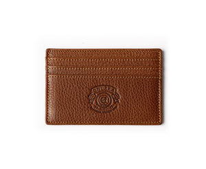Slim Credit Card Case No. 204 in Vintage Walnut Leather