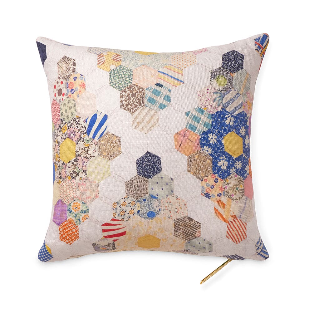 Ecru Diamond Quilt Pillow Pillow St. Frank 20" x 20"